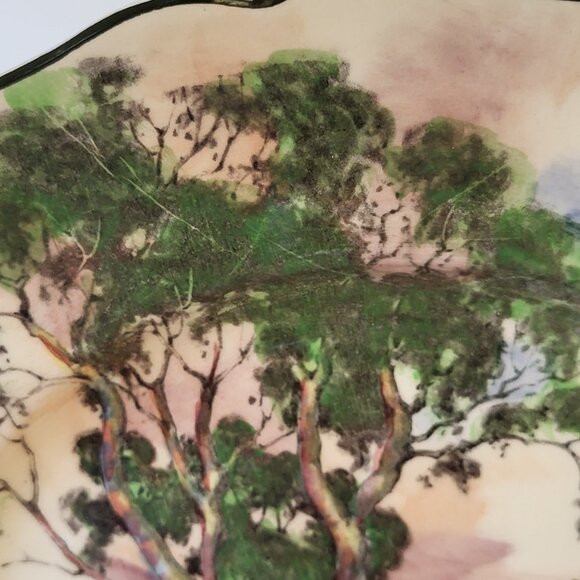 Royal Doulton Australian Gum Trees A Pattern D5506/4 Display Plate c1935 England - Picture 5 of 11